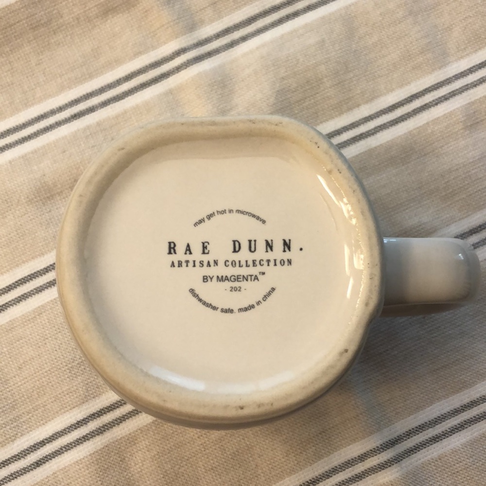 Rae Dunn Classic Black & White Oversized “Matcha Latte” Ceramic Coffee Mug - Picture 7 of 10